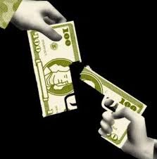 Attention split money graphic